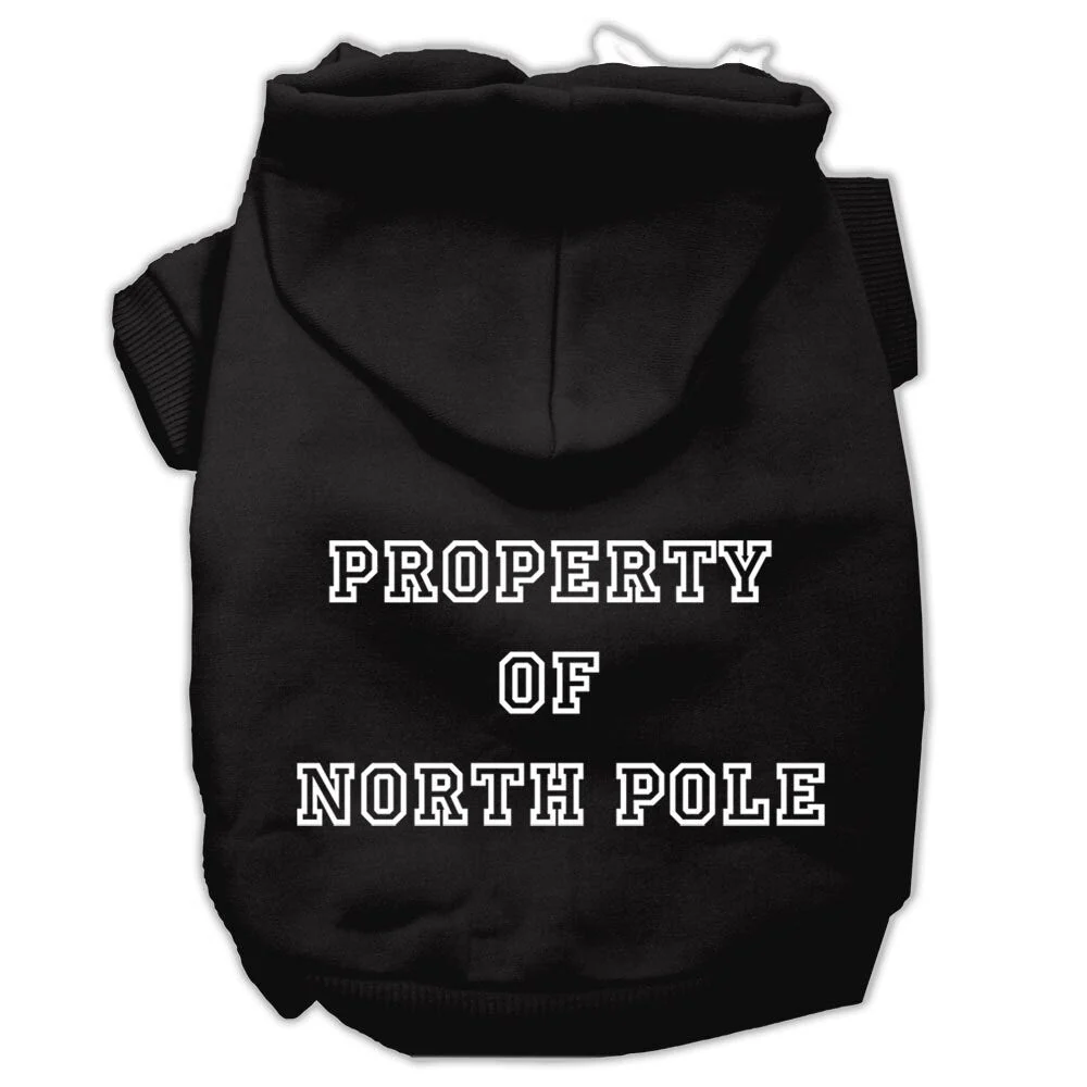 Christmas Pet Hoodie "Property of North Pole" - Image 4