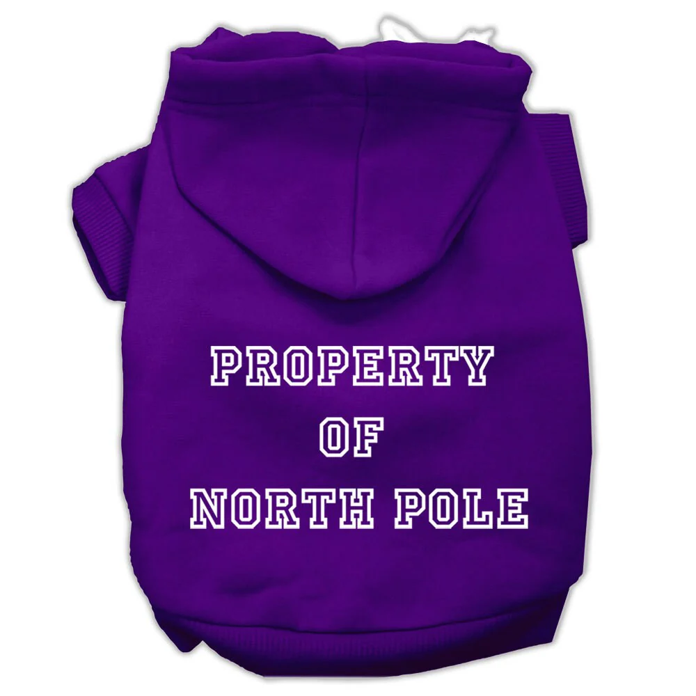 Christmas Pet Hoodie "Property of North Pole" - Image 7