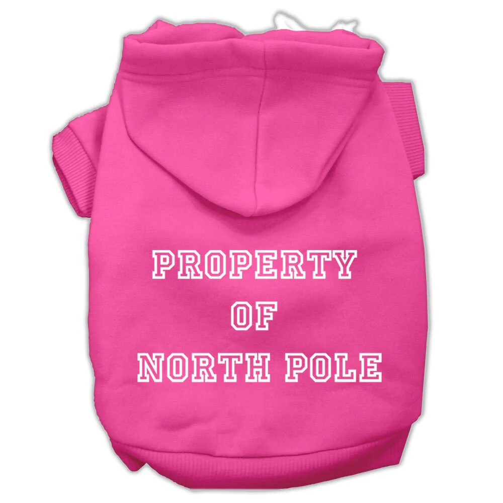 Christmas Pet Hoodie "Property of North Pole" - Image 9
