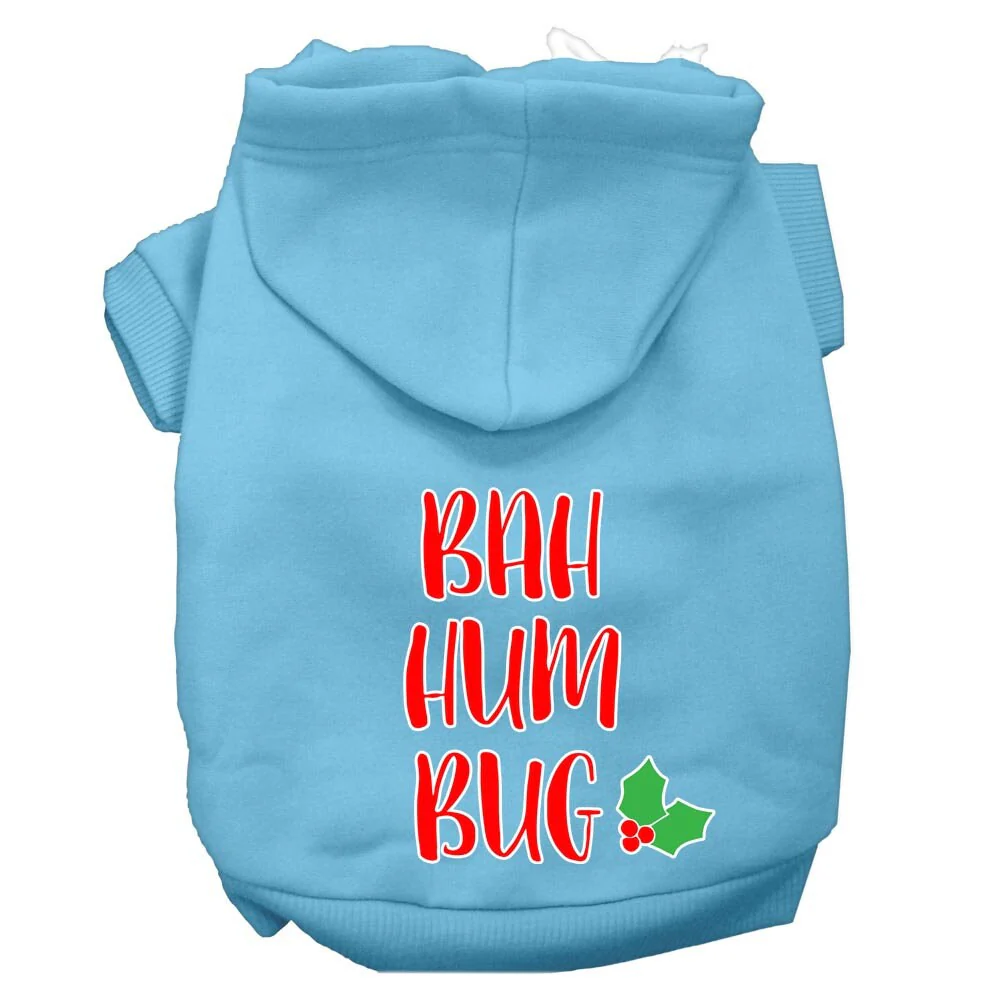 Christmas Pet Hoodie Screen Printed, "Bah Humbug" - Image 7
