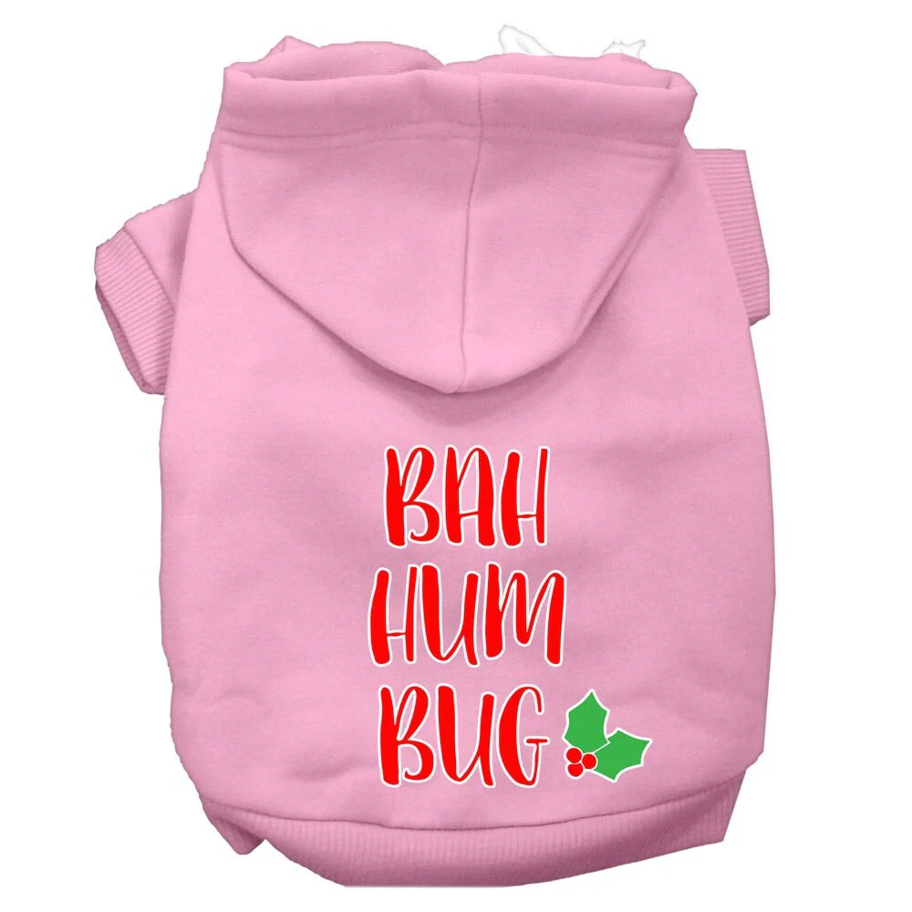 Christmas Pet Hoodie Screen Printed, "Bah Humbug" - Image 9