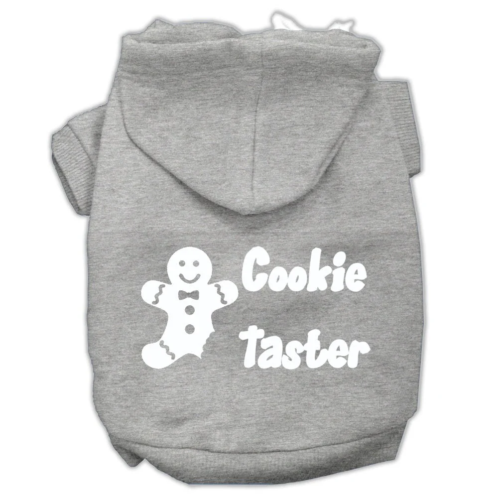 Christmas Pet Hoodie Screen Printed, "Cookie Taster" - Image 4