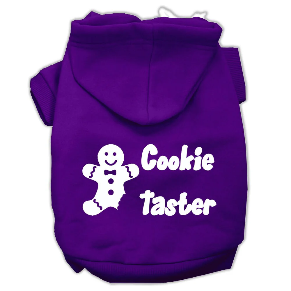 Christmas Pet Hoodie Screen Printed, "Cookie Taster" - Image 6