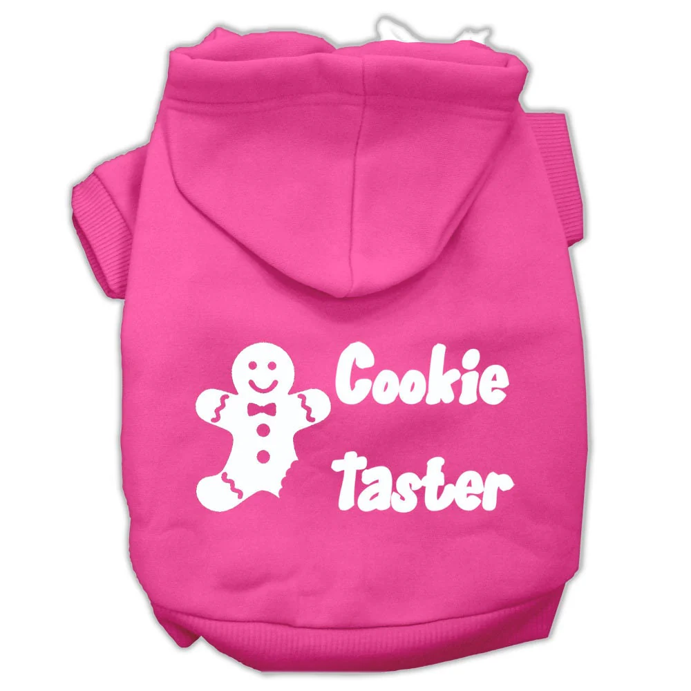 Christmas Pet Hoodie Screen Printed, "Cookie Taster" - Image 8