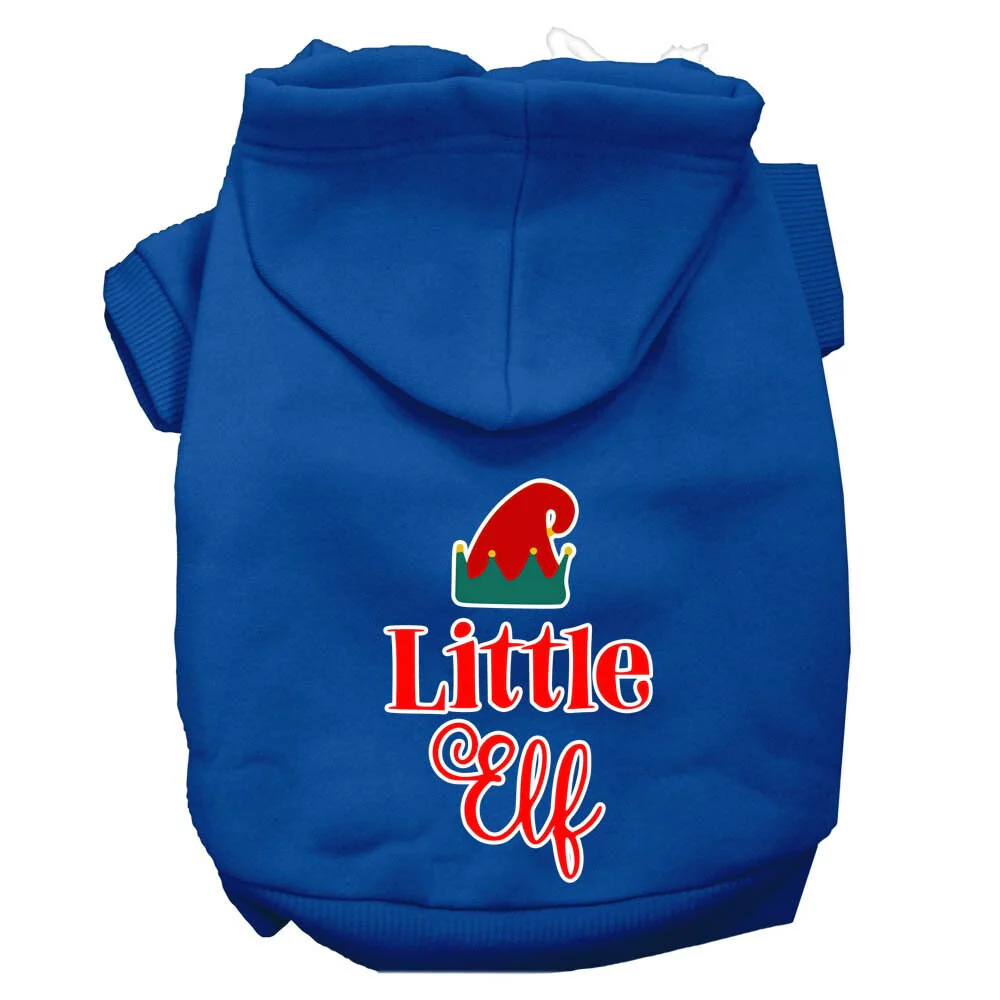 Christmas Pet Hoodie Screen Printed, "Little Elf" - Image 10