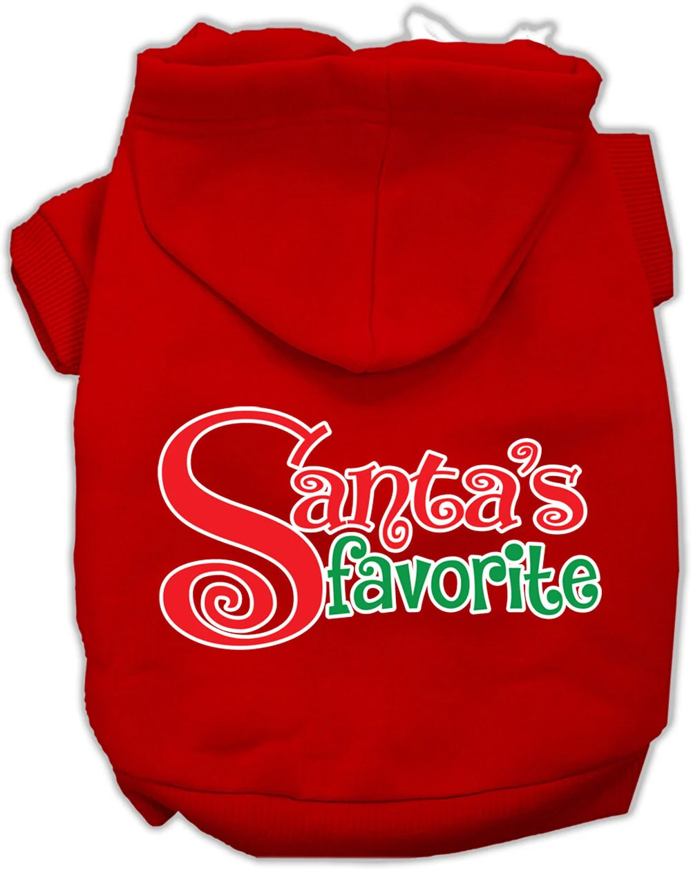 Christmas Pet Hoodie Screen Printed, "Santa's Favorite" - Image 4
