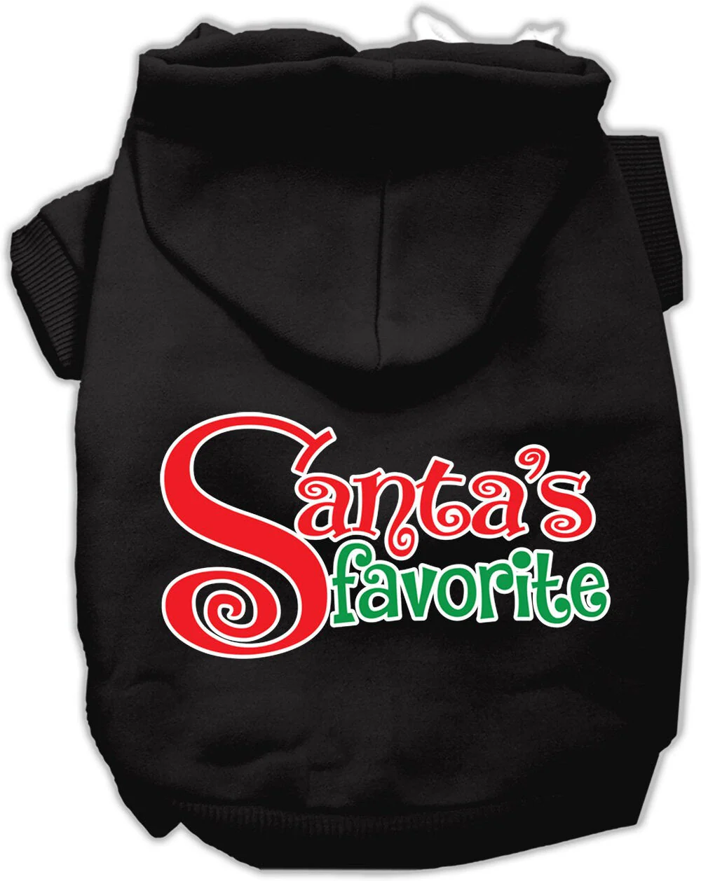 Christmas Pet Hoodie Screen Printed, "Santa's Favorite" - Image 6