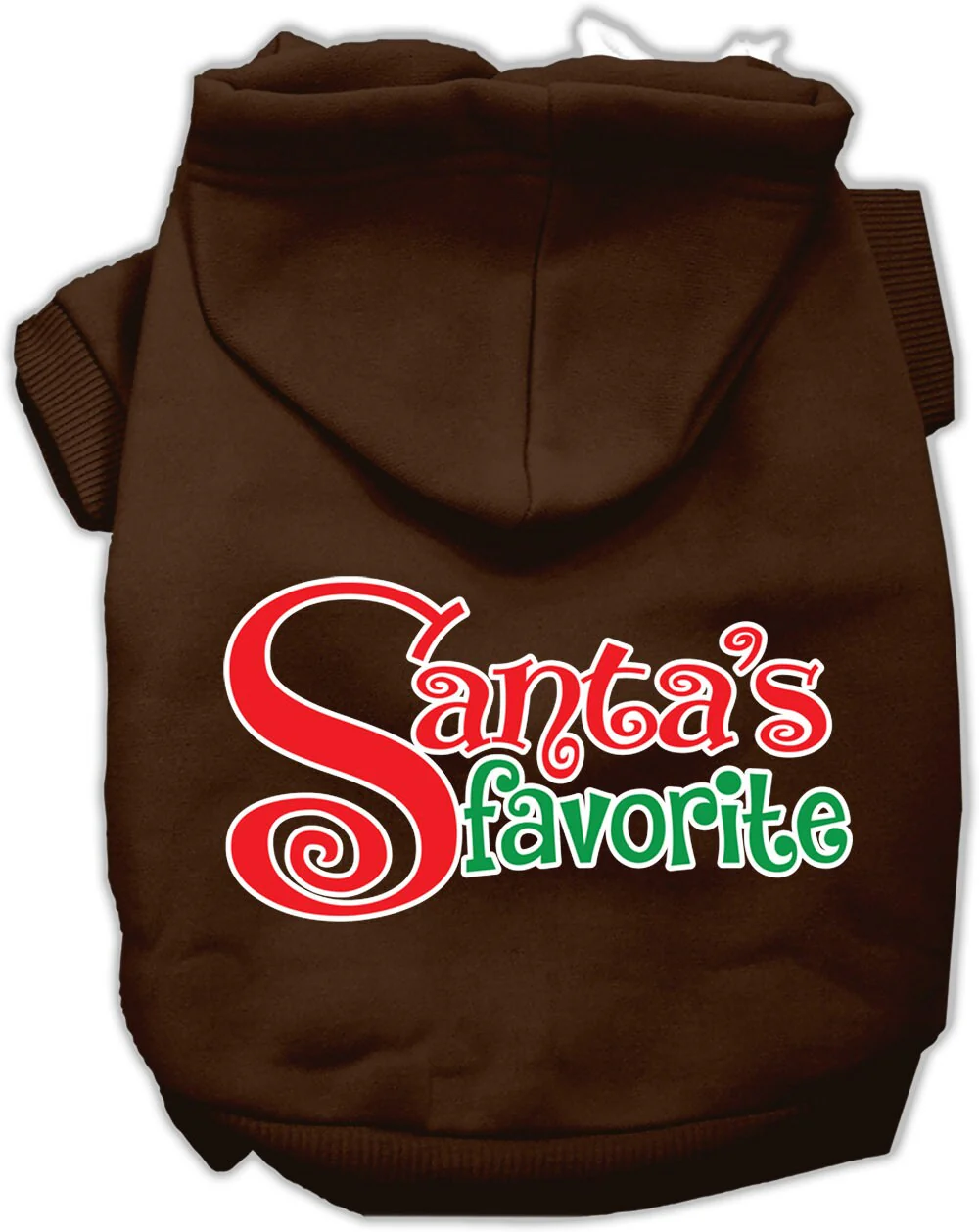 Christmas Pet Hoodie Screen Printed, "Santa's Favorite" - Image 7