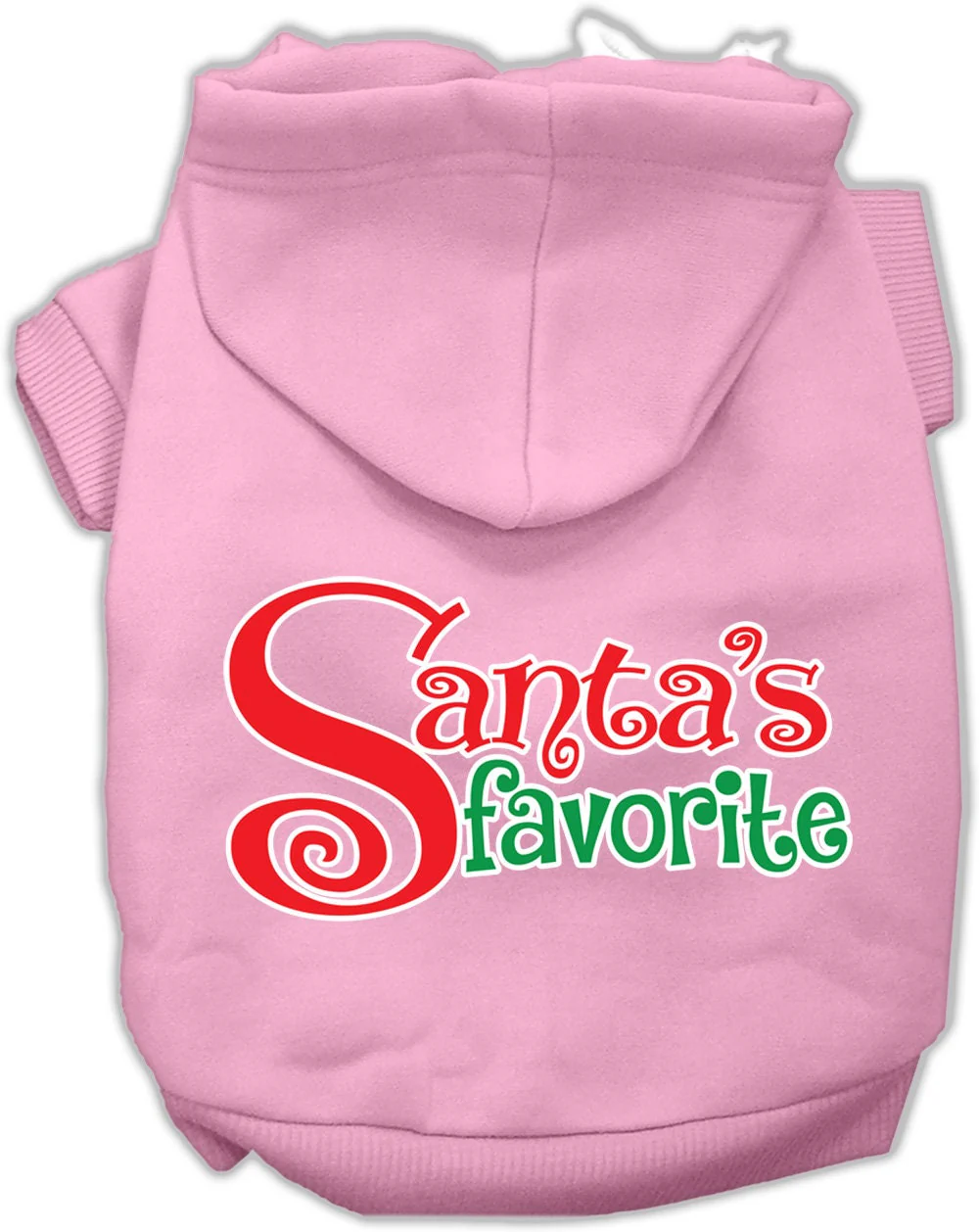 Christmas Pet Hoodie Screen Printed, "Santa's Favorite" - Image 8