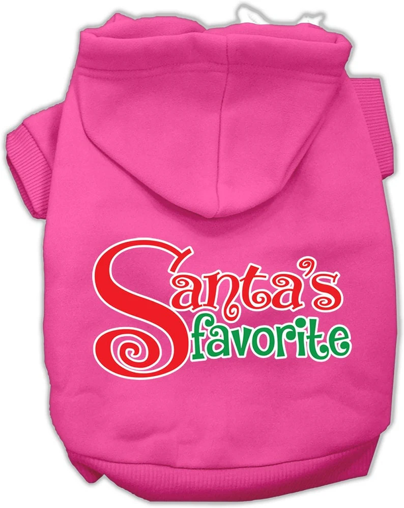 Christmas Pet Hoodie Screen Printed, "Santa's Favorite" - Image 9
