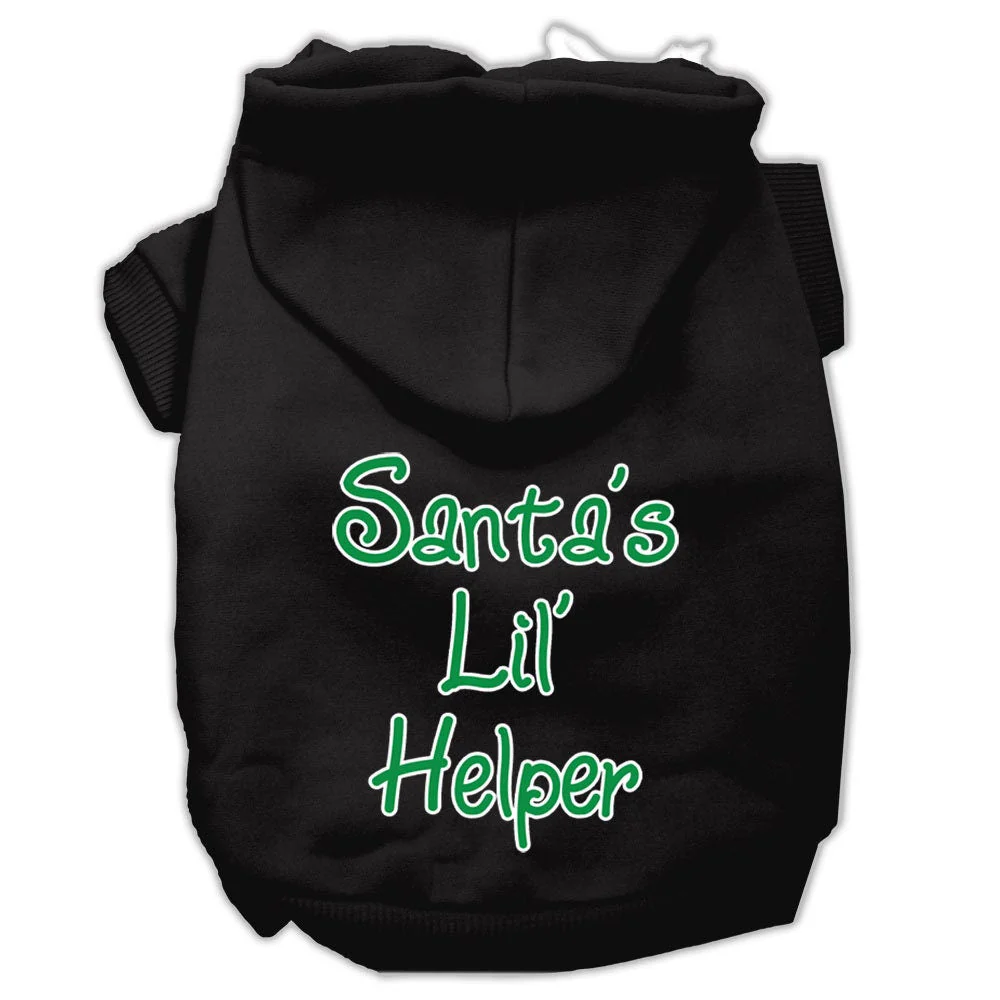 Christmas Pet Hoodie Screen Printed, "Santa's Lil Helper" - Image 9