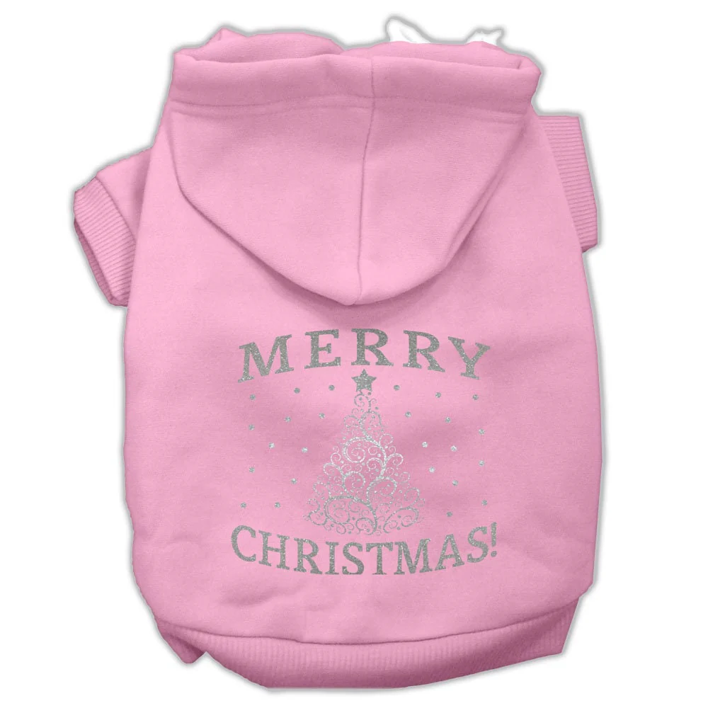 Christmas Pet Hoodie Screen Printed, "Shimmer Christmas Tree" - Image 10