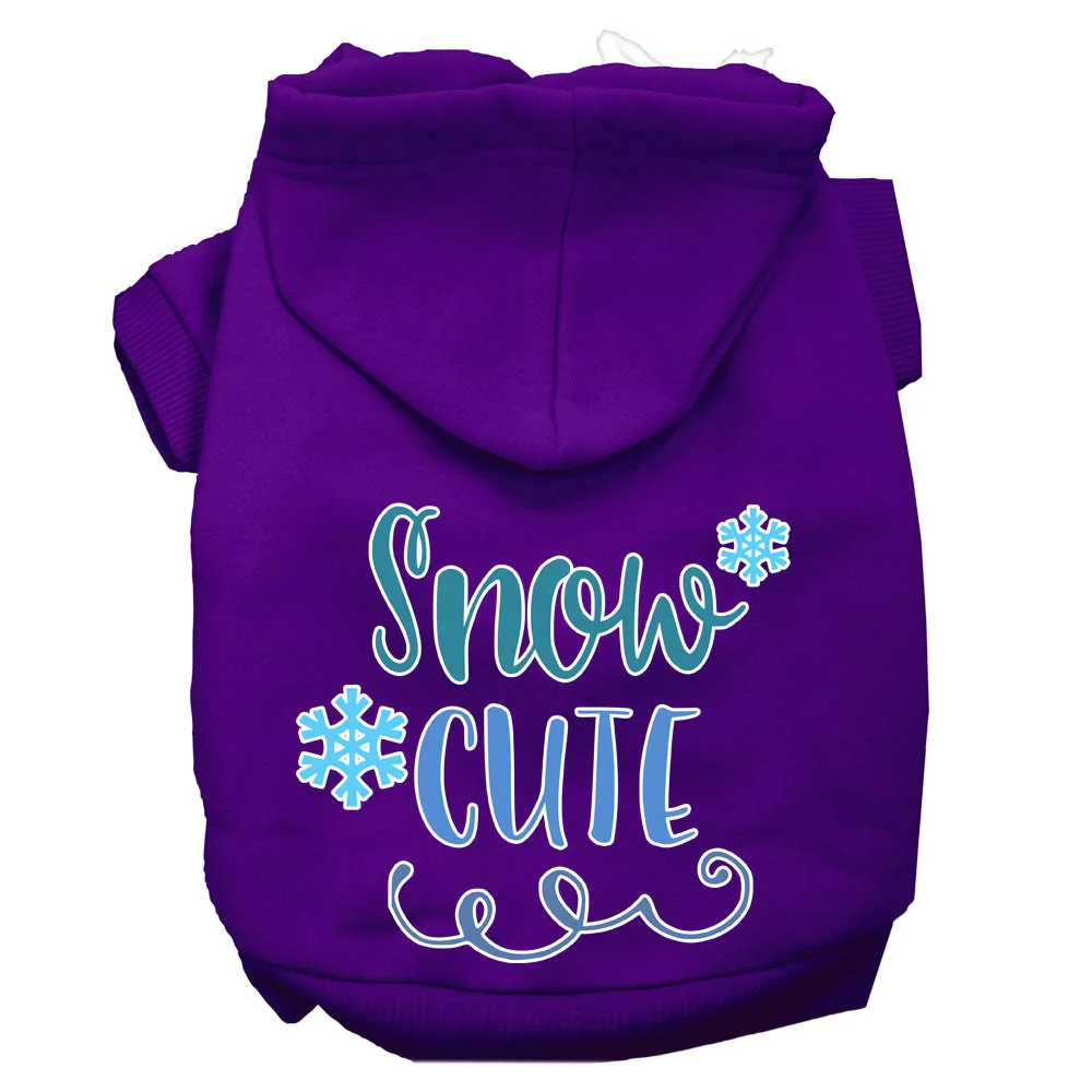 Christmas Pet Hoodie Screen Printed, "Snow Cute" - Image 10