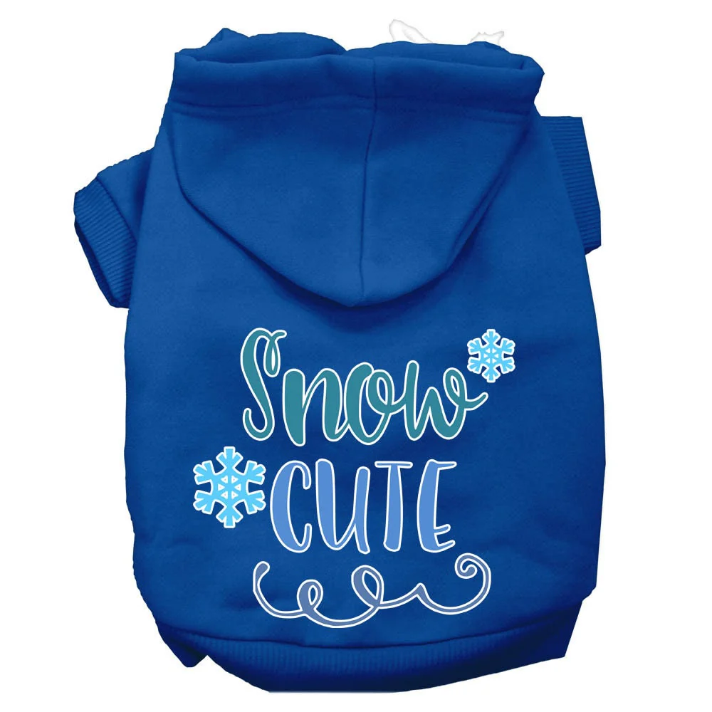 Christmas Pet Hoodie Screen Printed, "Snow Cute" - Image 5