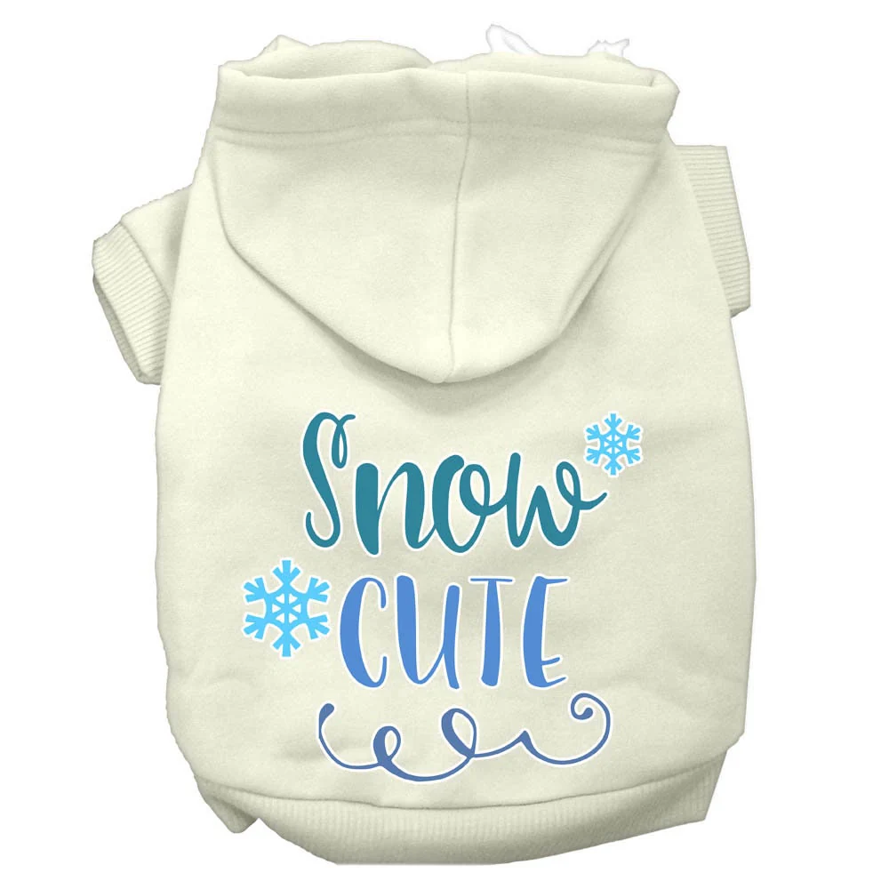 Christmas Pet Hoodie Screen Printed, "Snow Cute" - Image 7