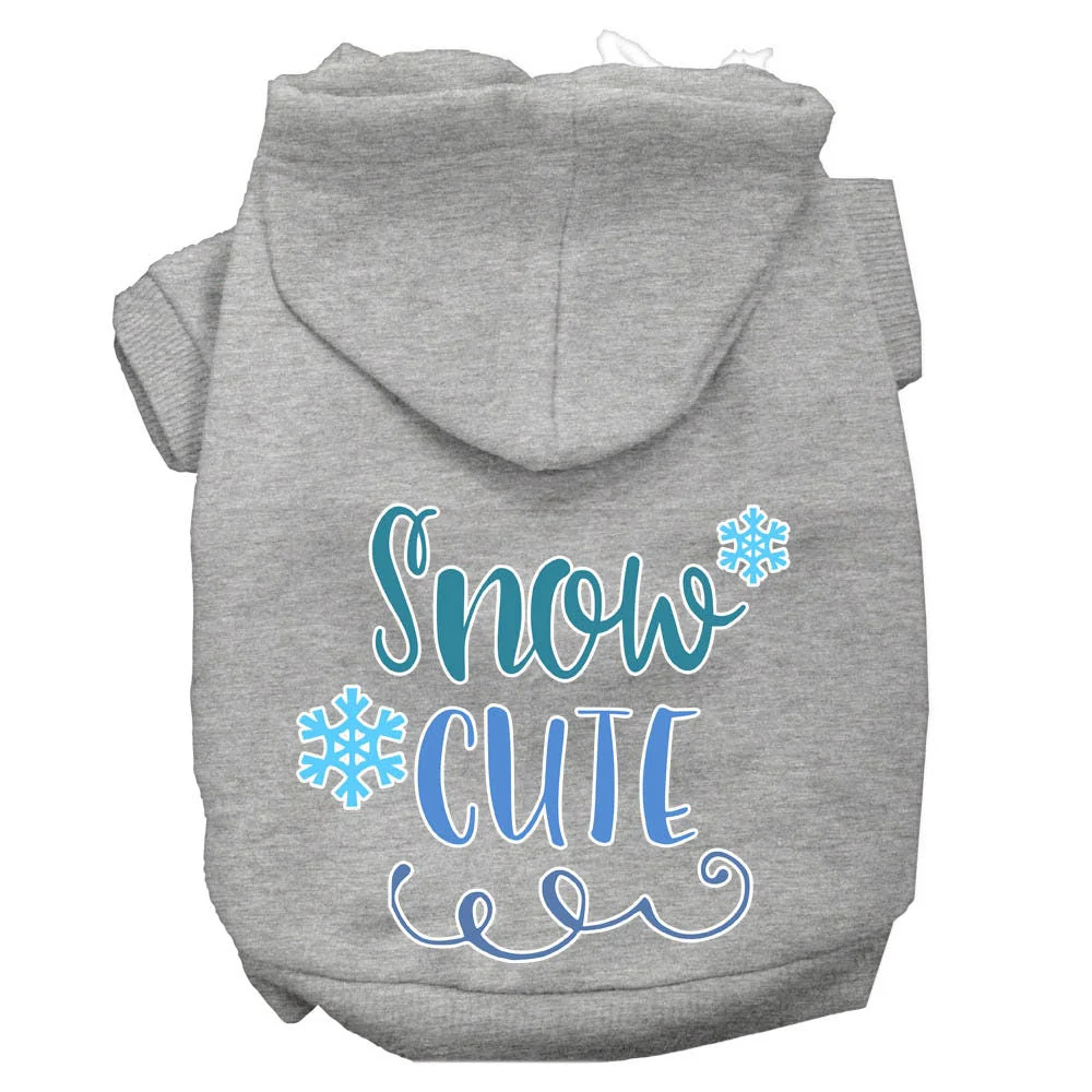 Christmas Pet Hoodie Screen Printed, "Snow Cute" - Image 8