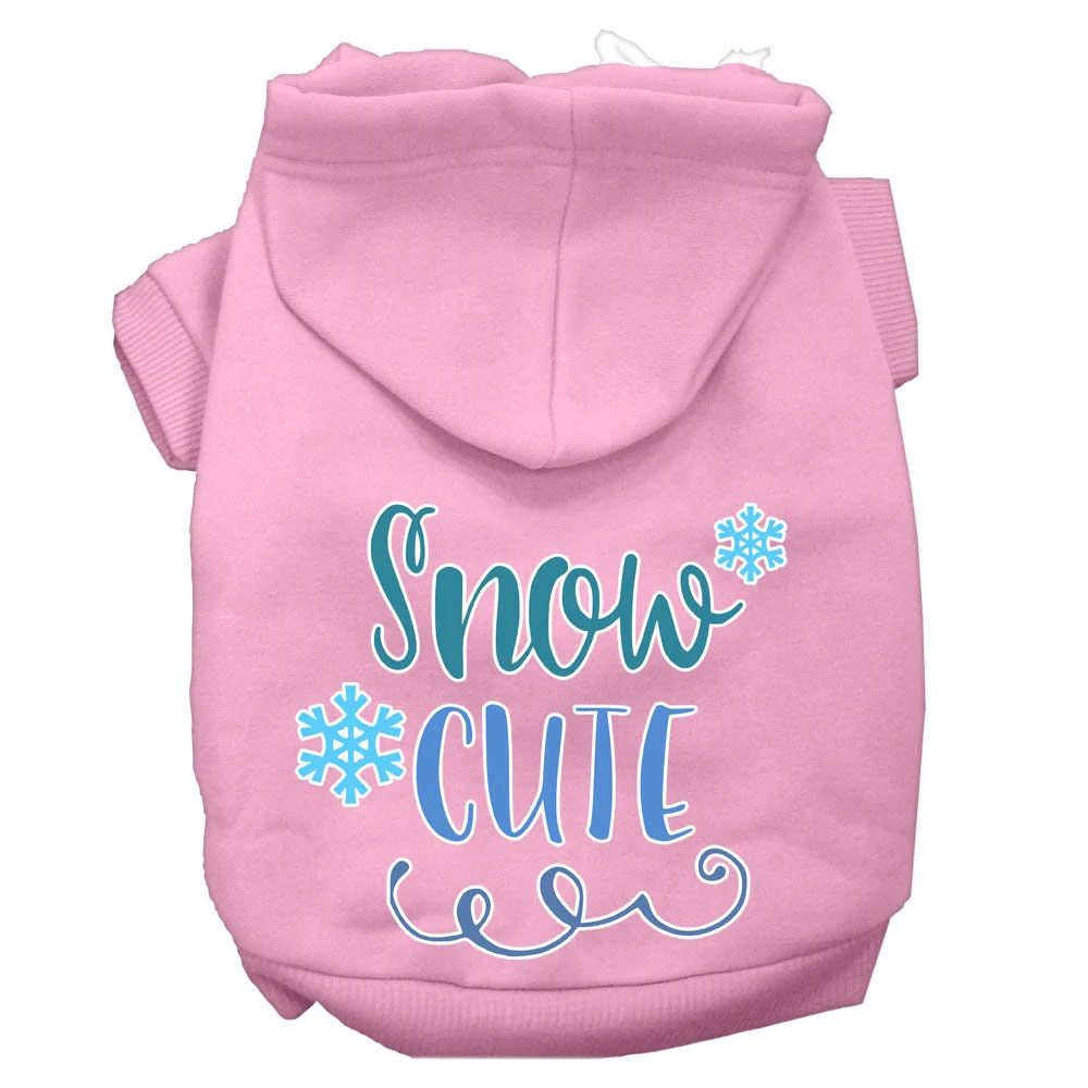 Christmas Pet Hoodie Screen Printed, "Snow Cute" - Image 9