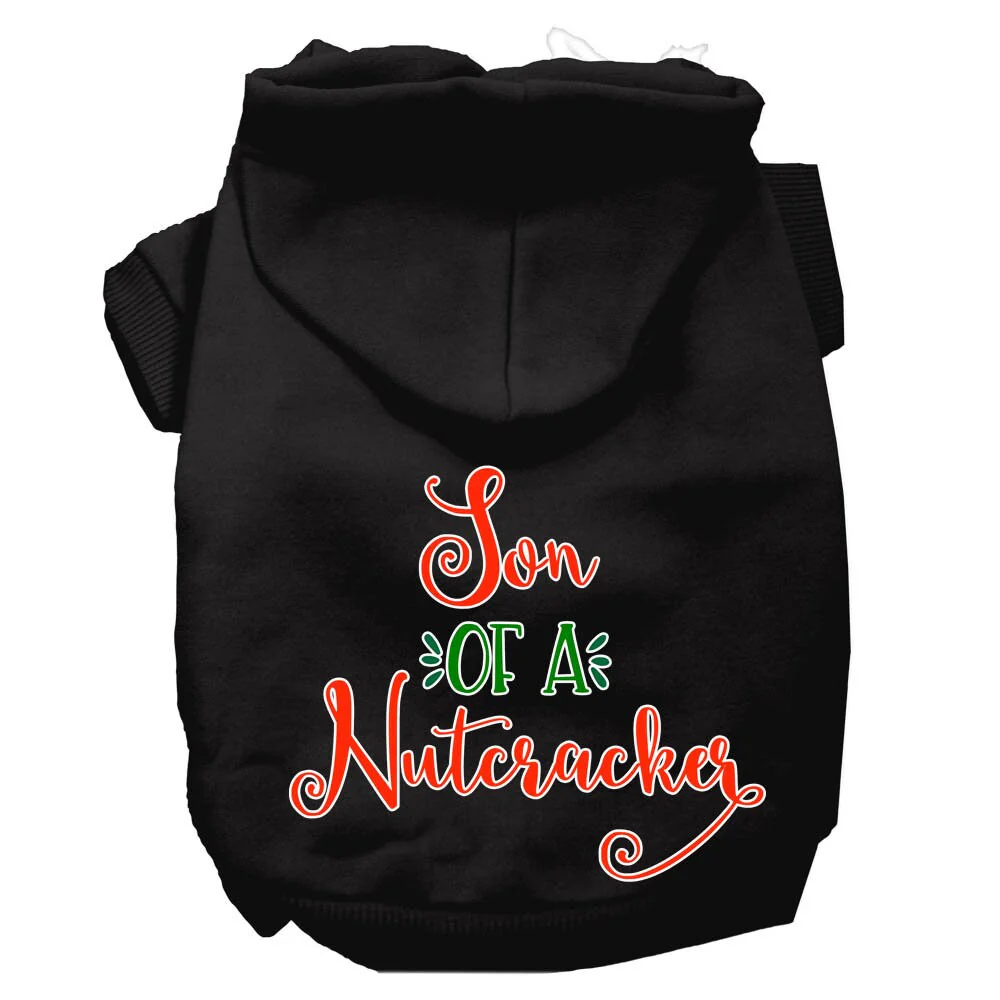 Christmas Pet Hoodie Screen Printed, "Son Of A Nutcracker" - Image 3
