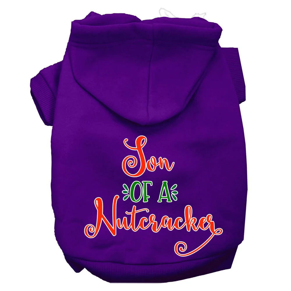 Christmas Pet Hoodie Screen Printed, "Son Of A Nutcracker" - Image 8