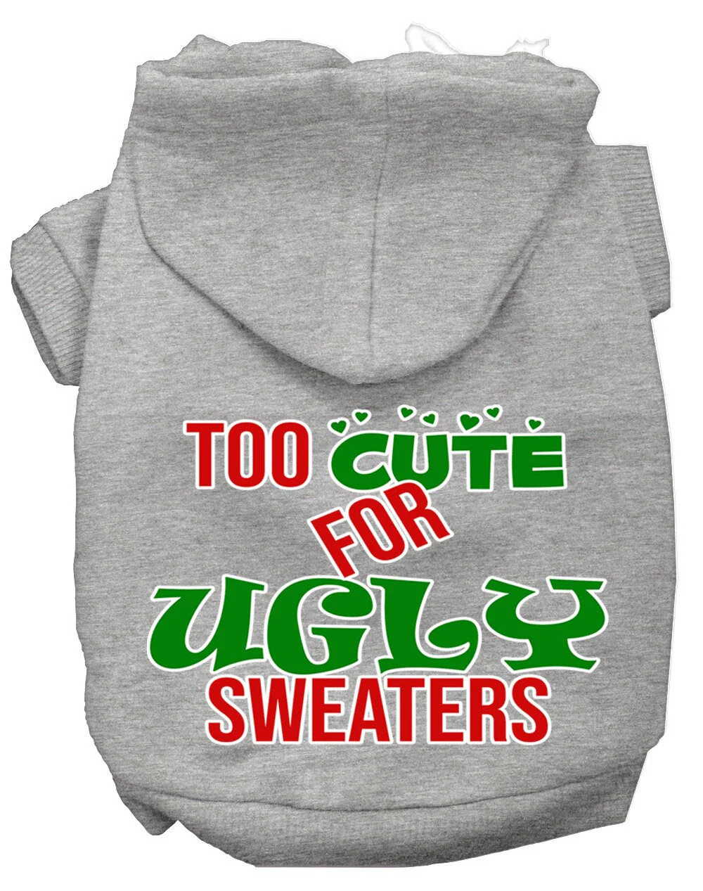 Christmas Pet Hoodie "Too Cute For Ugly Sweaters" - Image 5