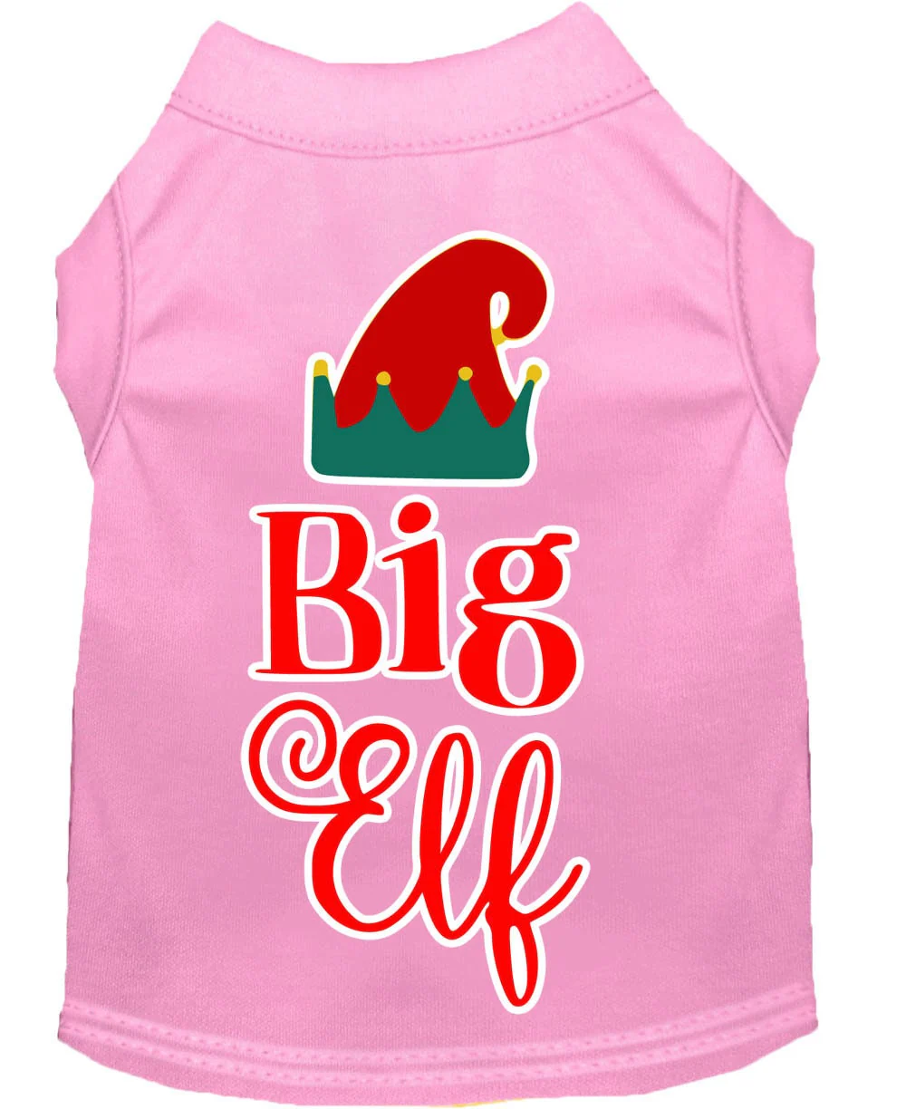 Christmas Pet Shirt Screen Printed, "Big Elf" - Image 10