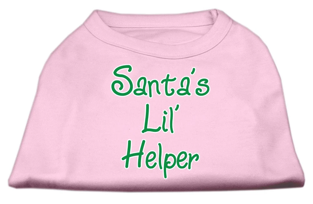 Christmas Screenprinted Dog Shirt, "Santa's Lil Helper" - Image 10
