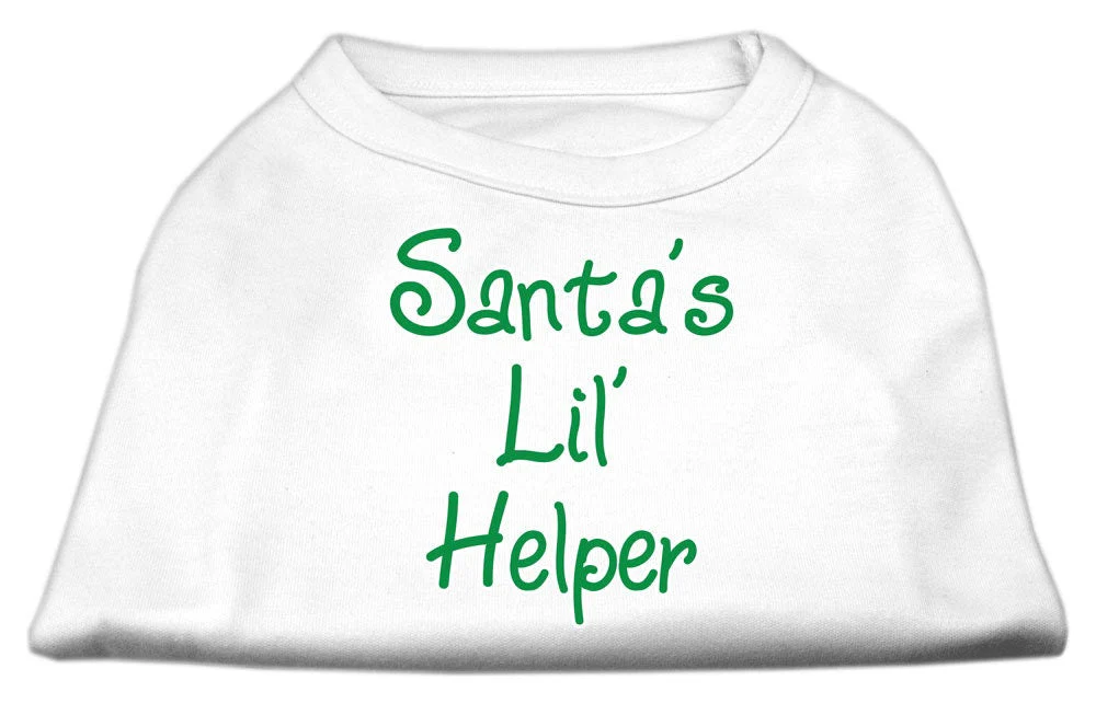 Christmas Screenprinted Dog Shirt, "Santa's Lil Helper" - Image 3