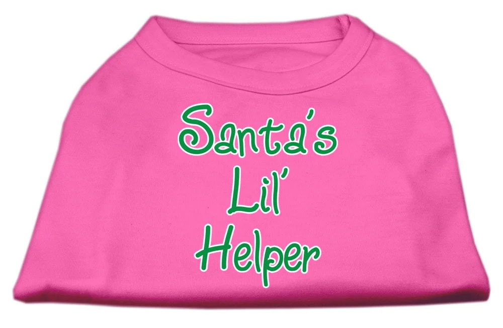 Christmas Screenprinted Dog Shirt, "Santa's Lil Helper" - Image 7