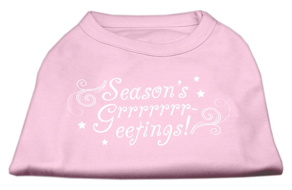 Christmas Screenprinted Dog Shirt, "Season's Greetings" - Image 10