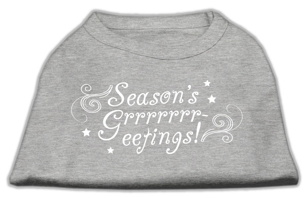 Christmas Screenprinted Dog Shirt, "Season's Greetings" - Image 3
