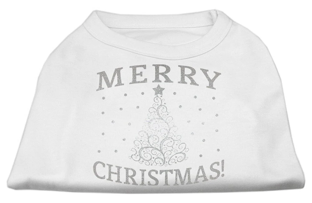 Christmas Screenprinted Dog Shirt, "Shimmer Christmas Tree" - Image 10
