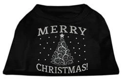 Christmas Screenprinted Dog Shirt, "Shimmer Christmas Tree" - Image 3