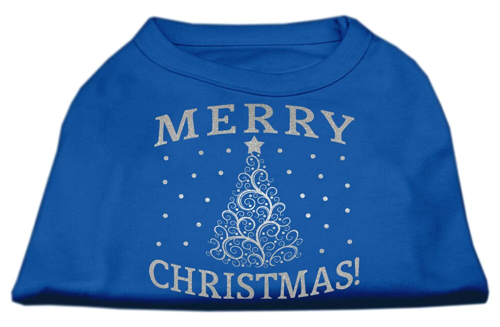 Christmas Screenprinted Dog Shirt, "Shimmer Christmas Tree" - Image 6