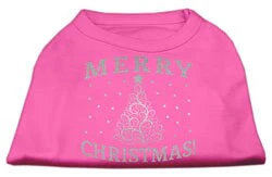 Christmas Screenprinted Dog Shirt, "Shimmer Christmas Tree" - Image 7