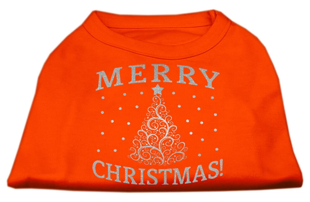 Christmas Screenprinted Dog Shirt, "Shimmer Christmas Tree" - Image 8