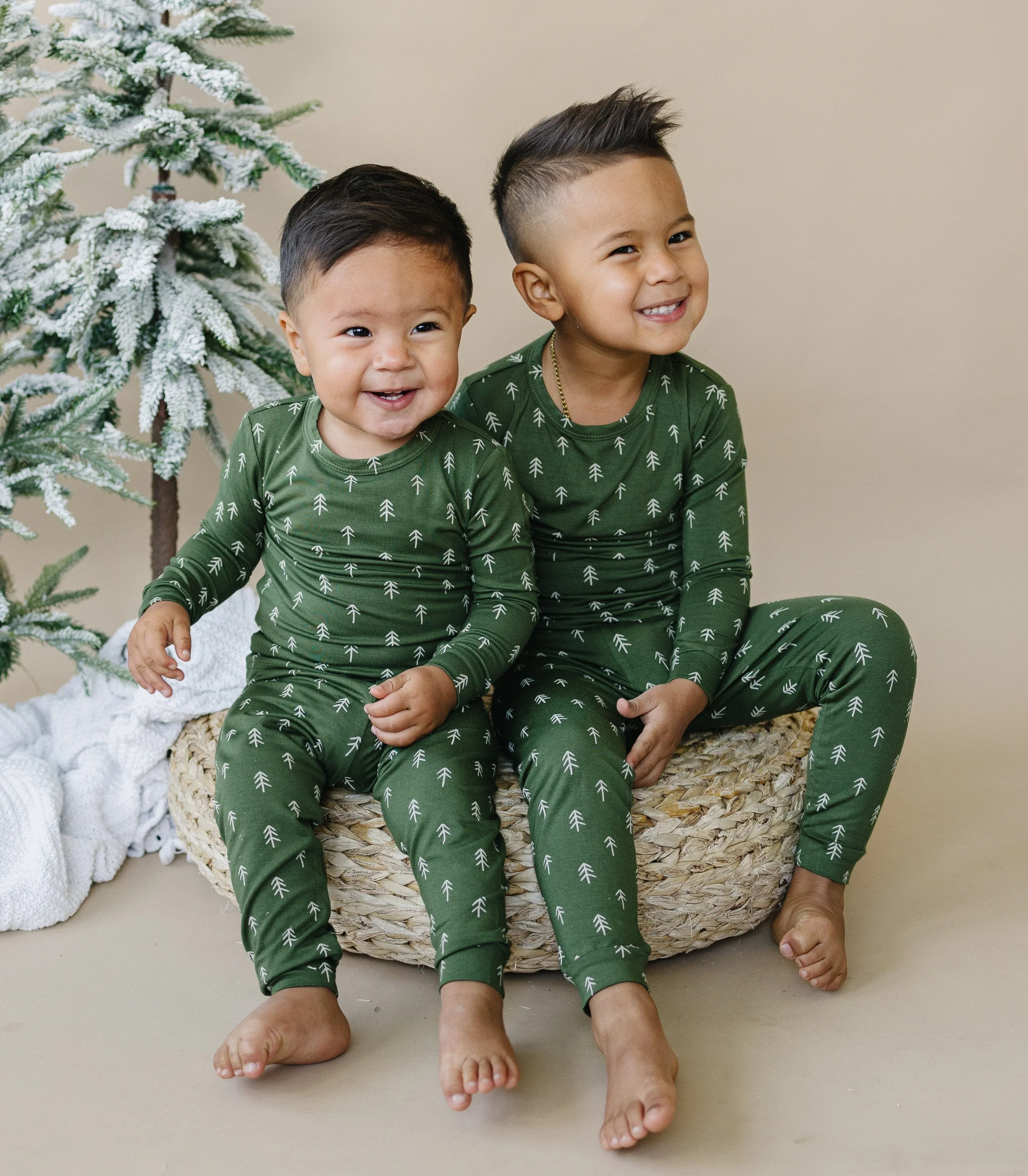 Christmas Tree Bamboo Pajamas - 2pc Set - Image 3