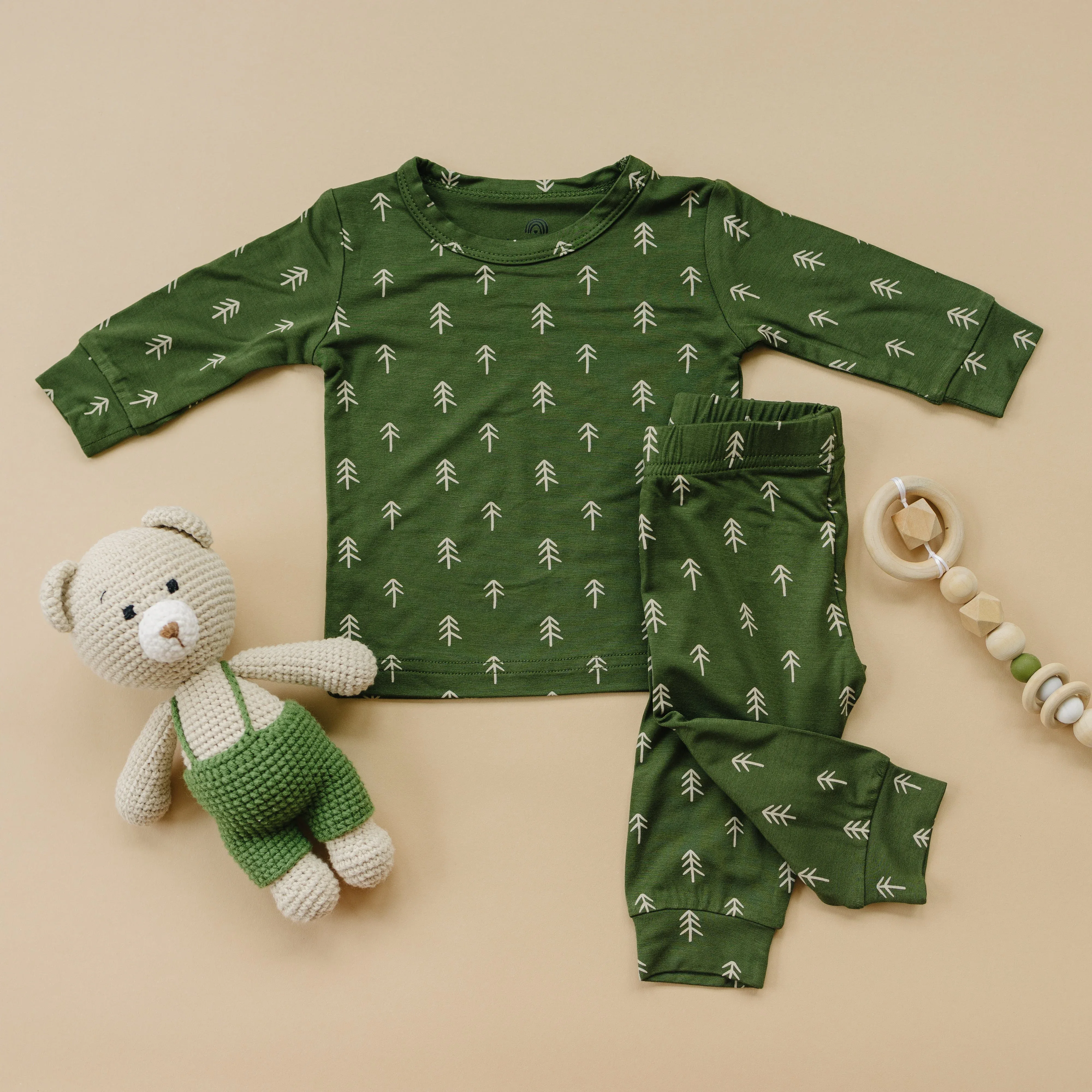 Christmas Tree Bamboo Pajamas - 2pc Set - Image 5
