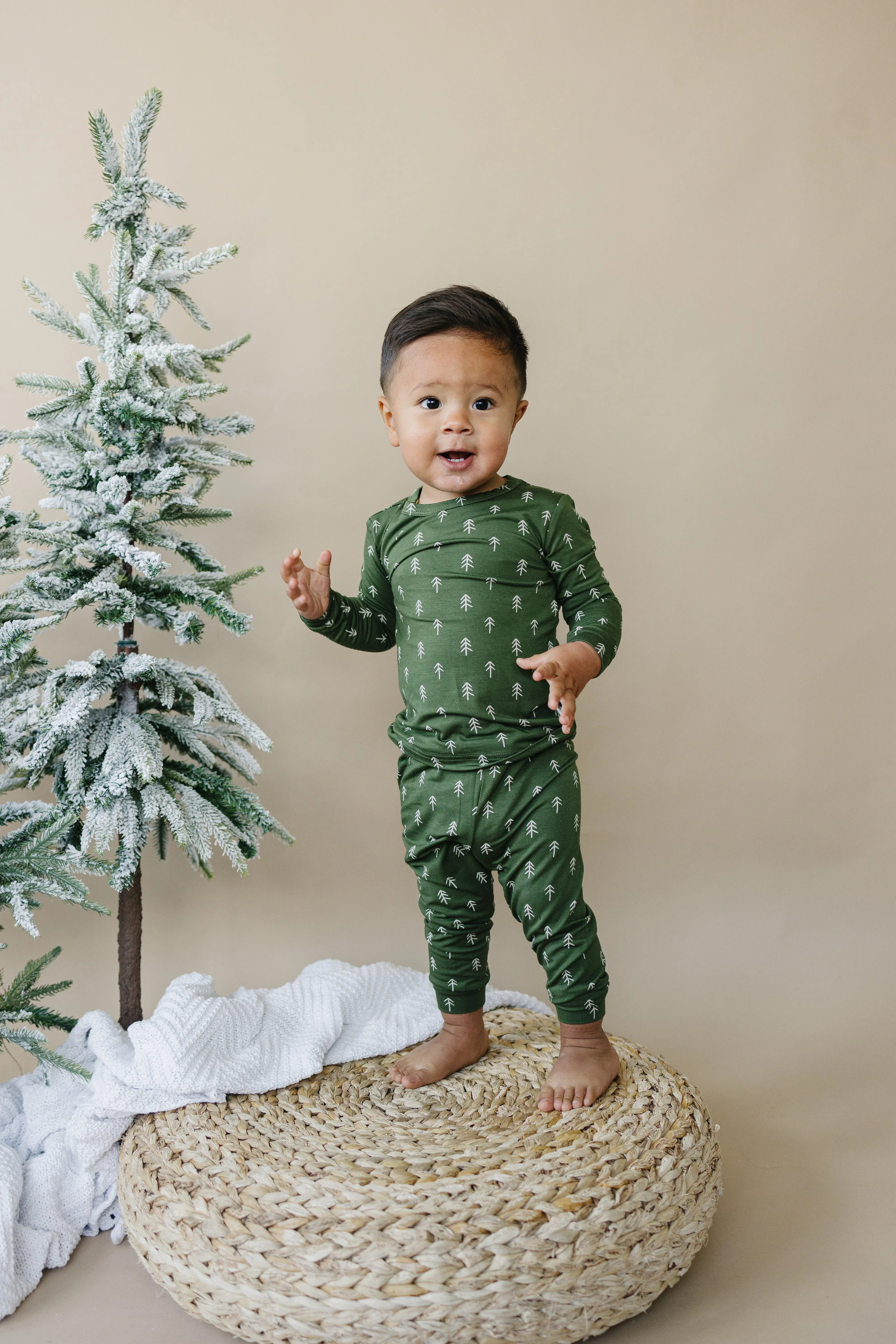 Christmas Tree Bamboo Pajamas - 2pc Set - Image 6