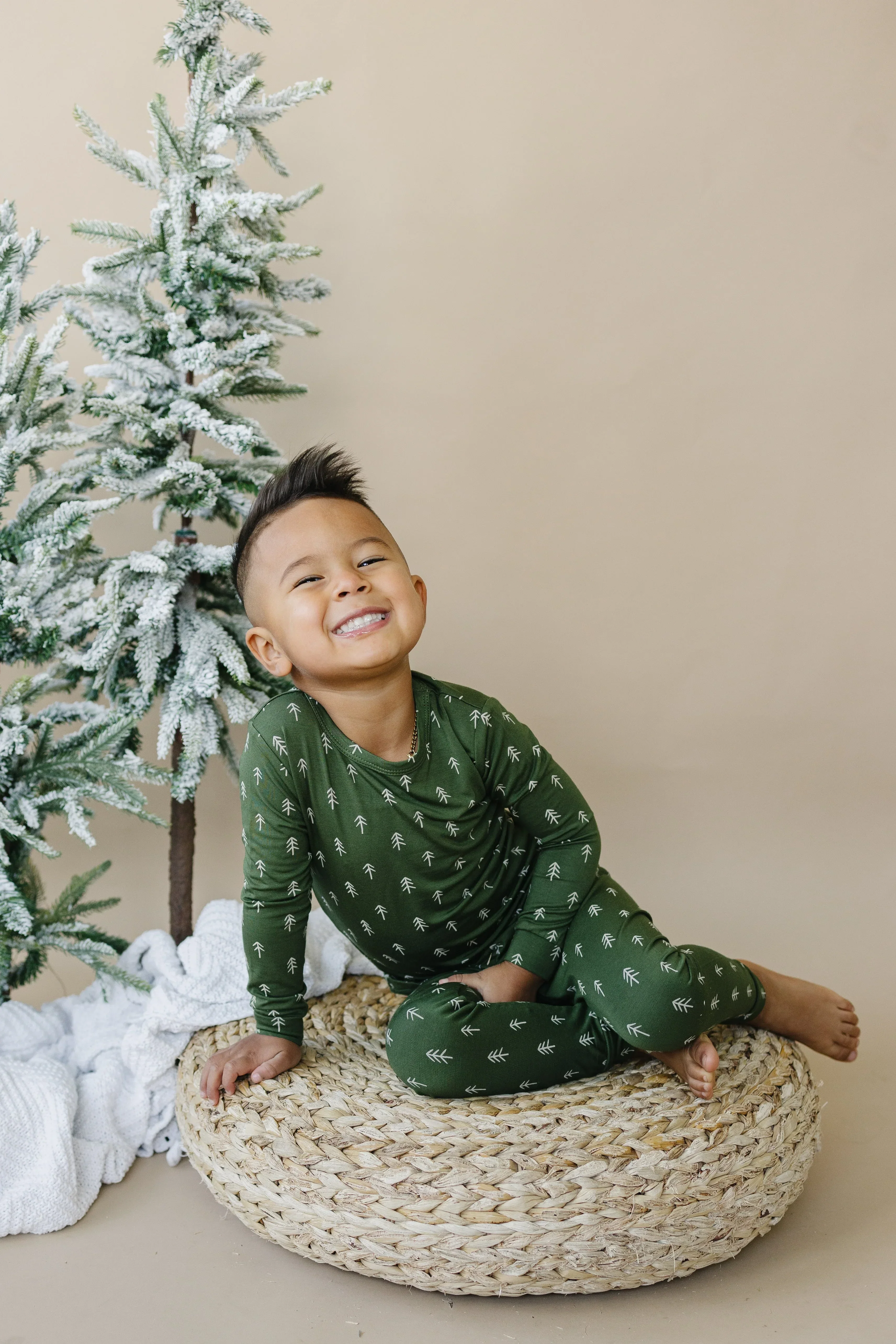 Christmas Tree Bamboo Pajamas - 2pc Set - Image 7