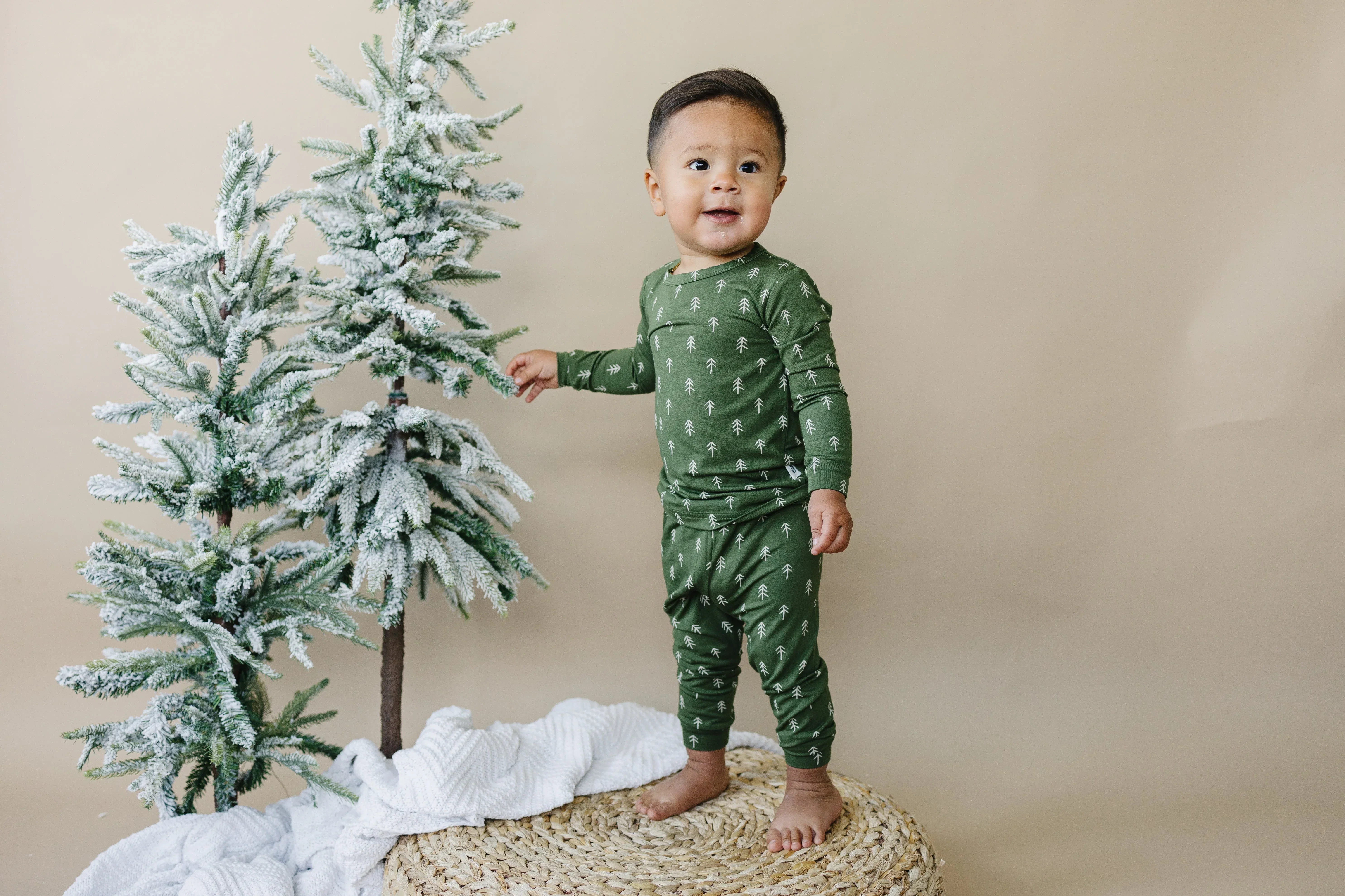 Christmas Tree Bamboo Pajamas - 2pc Set - Image 8