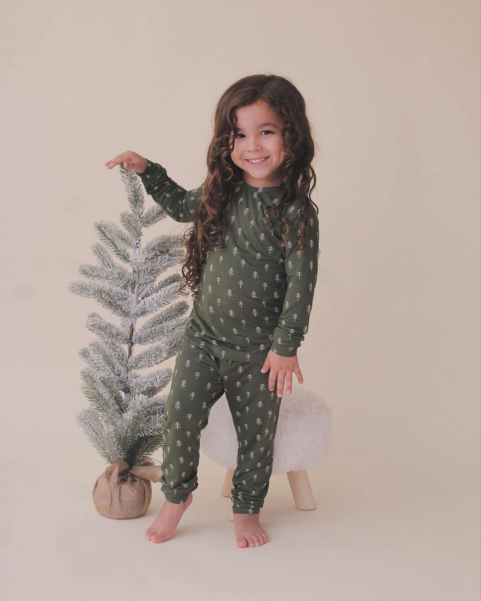 Christmas Tree Bamboo Pajamas - 2pc Set - Image 9