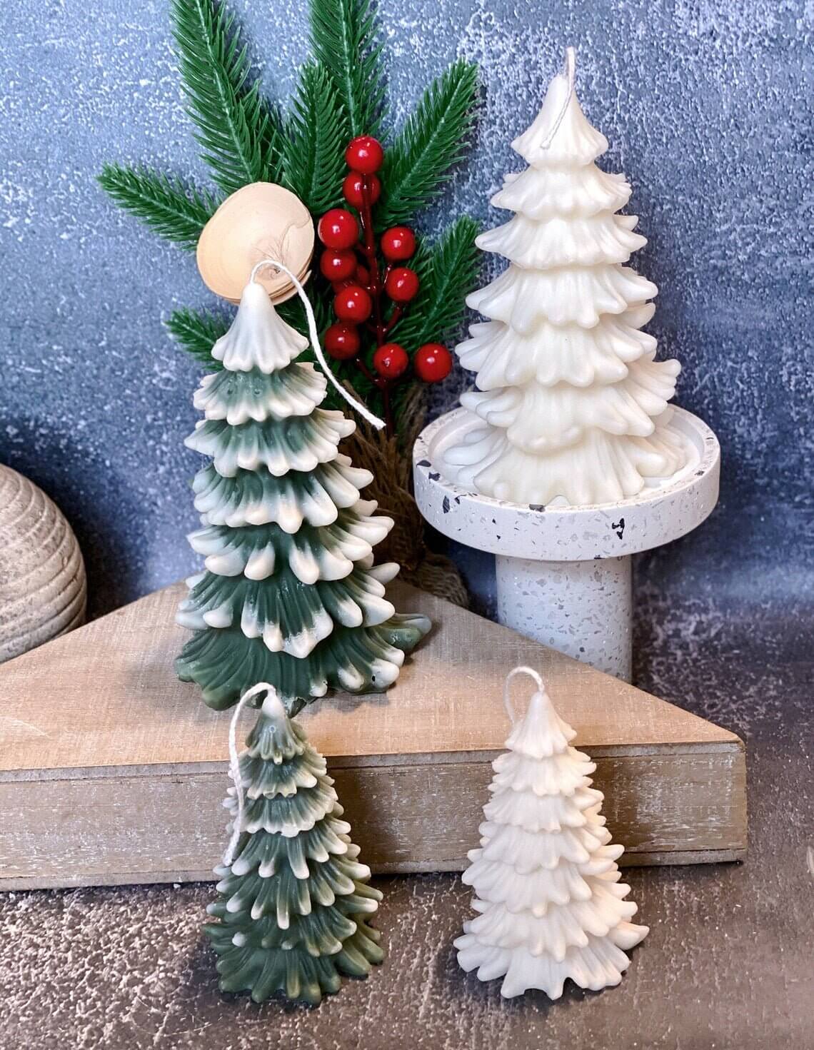 Christmas Tree Candles - Cedar Trees Holiday Decor - Image 6