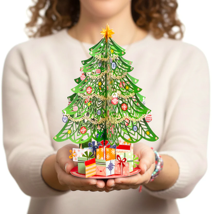Christmas Tree Pop Up Card with Keepsake Gift - Image 4