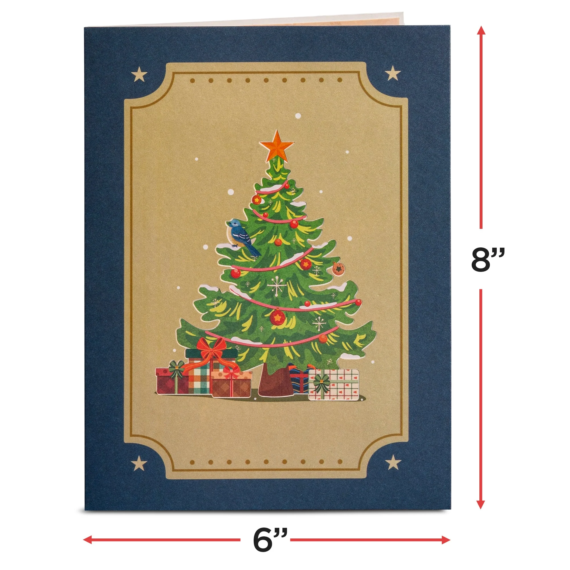 Christmas Tree Wagon Pop Up Christmas Card - Image 2