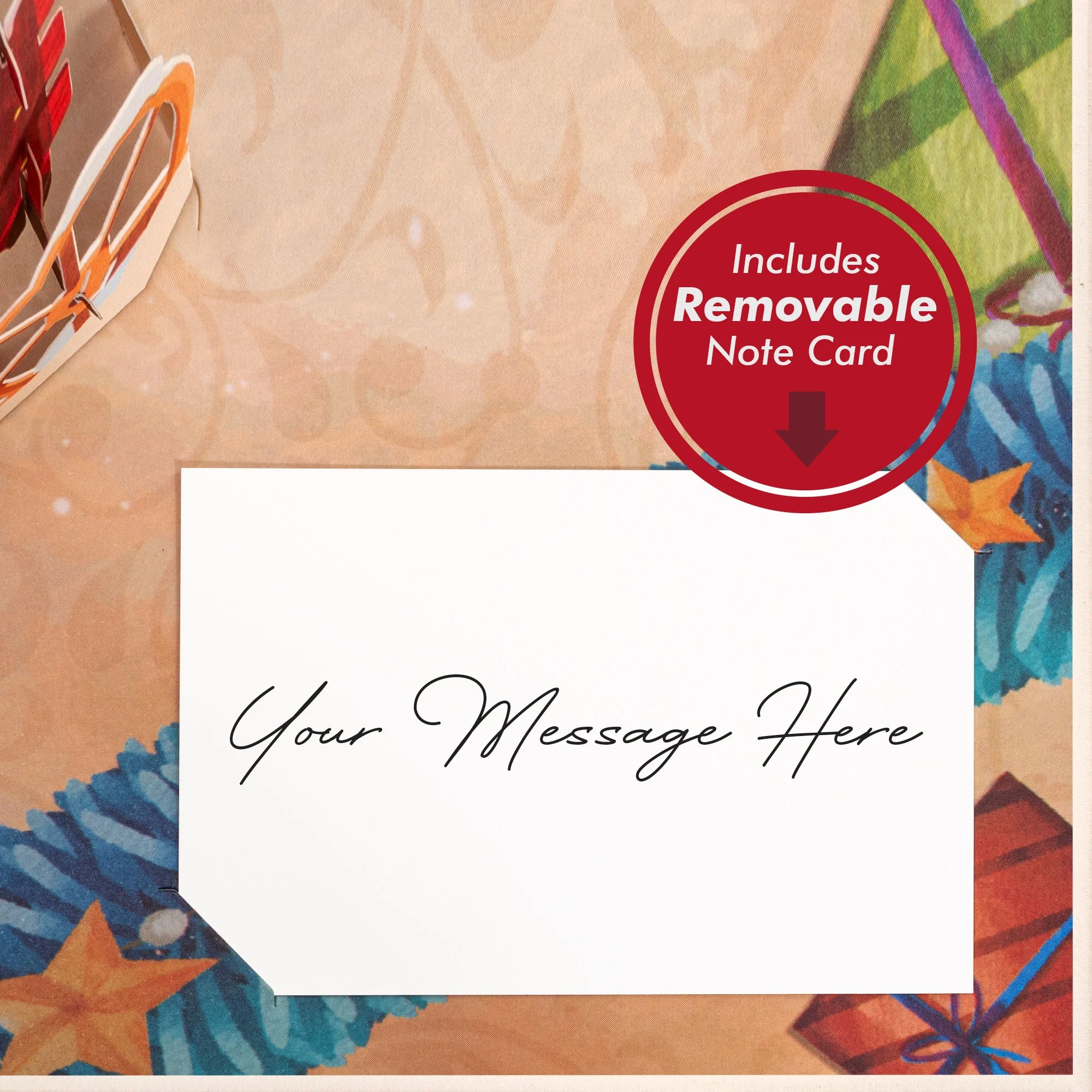 Christmas Tree Wagon Pop Up Christmas Card - Image 7