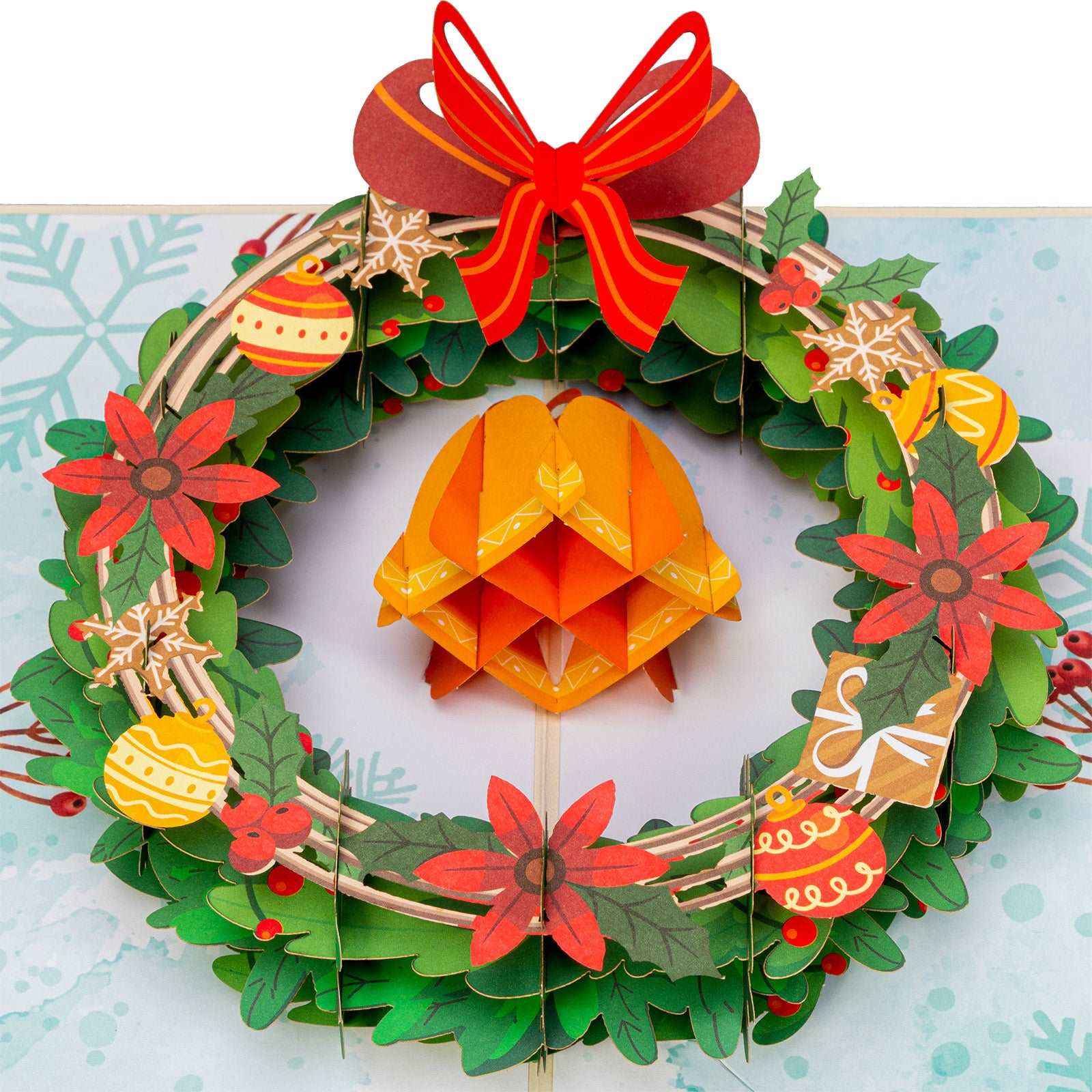 Christmas Wreath Pop Up Card - Image 3