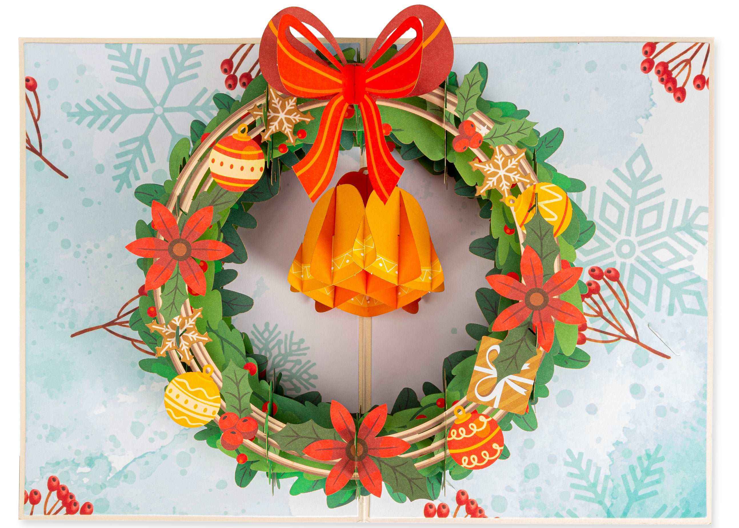 Christmas Wreath Pop Up Card - Image 4