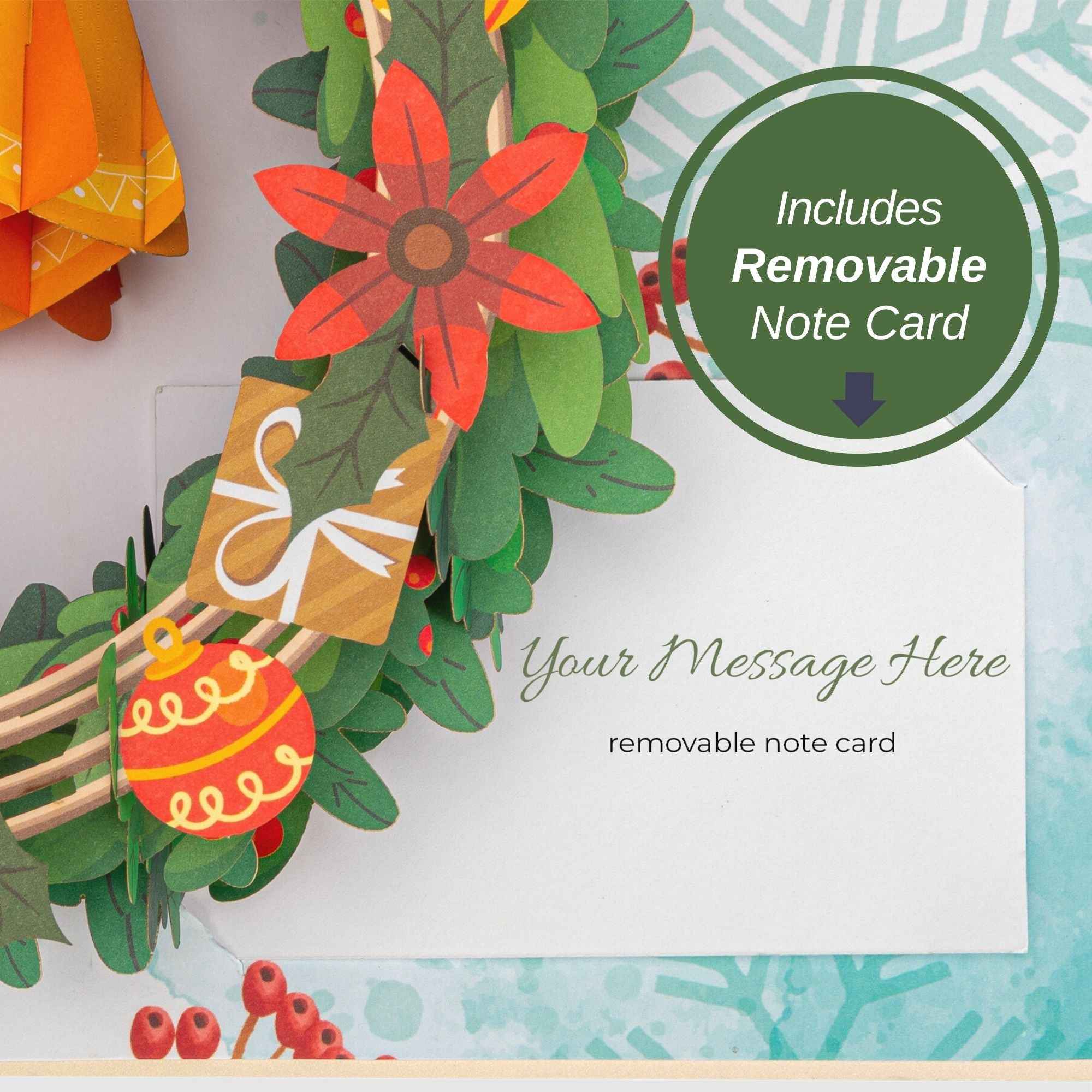 Christmas Wreath Pop Up Card - Image 8