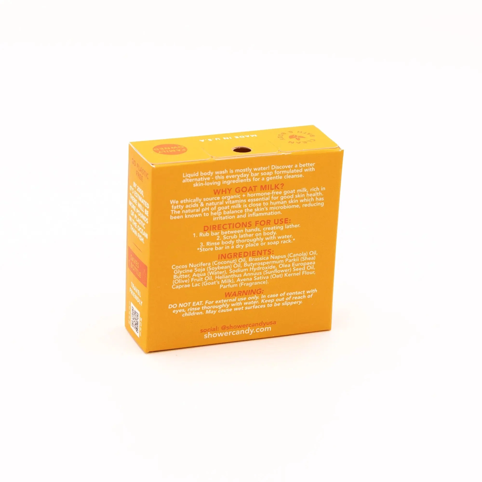 Citrus Burst Goat Milk Bar Soap – Refreshing Hydrating Cleanse - Image 2