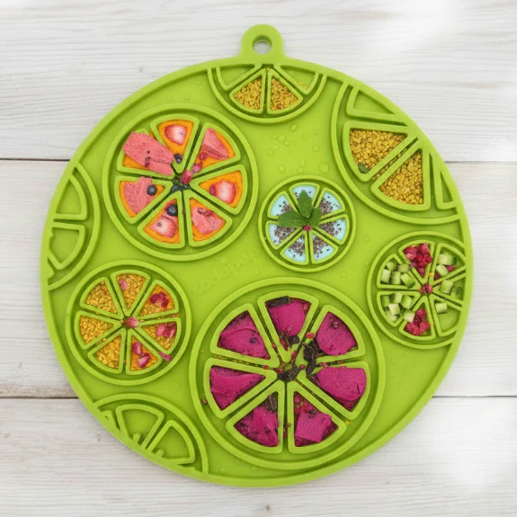 Citrus Design eMat - Enrichment Lick Mat For Dogs and Cats - with Suction Cups | USA Made - Image 2